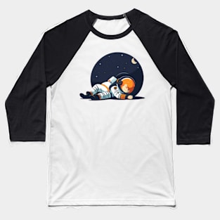 Astronaut sleeping in space Baseball T-Shirt